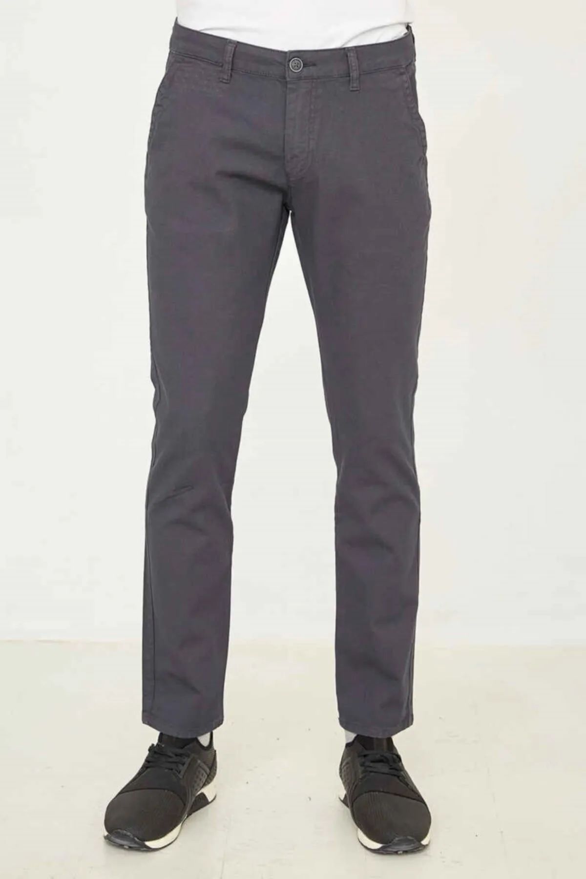 Caz 0014 Likralı Erkek Chino Pantolon Antrasit