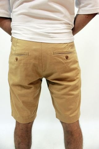 CAZ 6015 Likralı Erkek Chino Bermuda Şort Kum