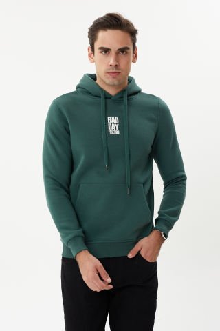 ESW 2770-Y Kapşonlu 3 İplik Şardonlu Erkek Sweat Nefti
