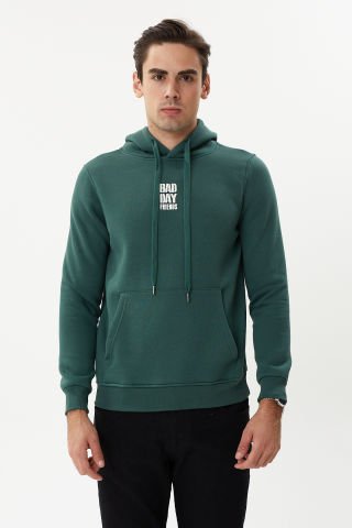 ESW 2770-Y Kapşonlu 3 İplik Şardonlu Erkek Sweat Nefti
