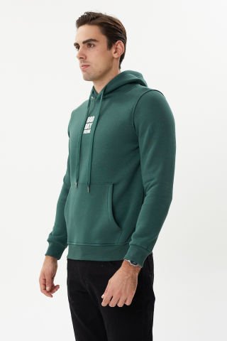 ESW 2770-Y Kapşonlu 3 İplik Şardonlu Erkek Sweat Nefti
