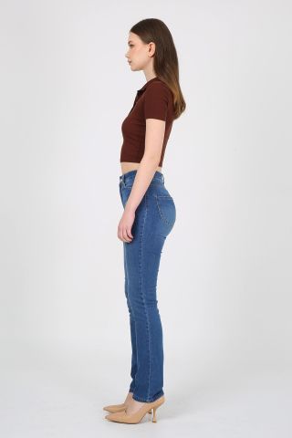 Marta 9269-15 Light Blue Likralı Boru Paça Kadın Kot Pantolon Mavi