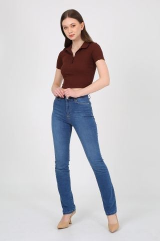 Marta 9269-15 Light Blue Likralı Boru Paça Kadın Kot Pantolon Mavi