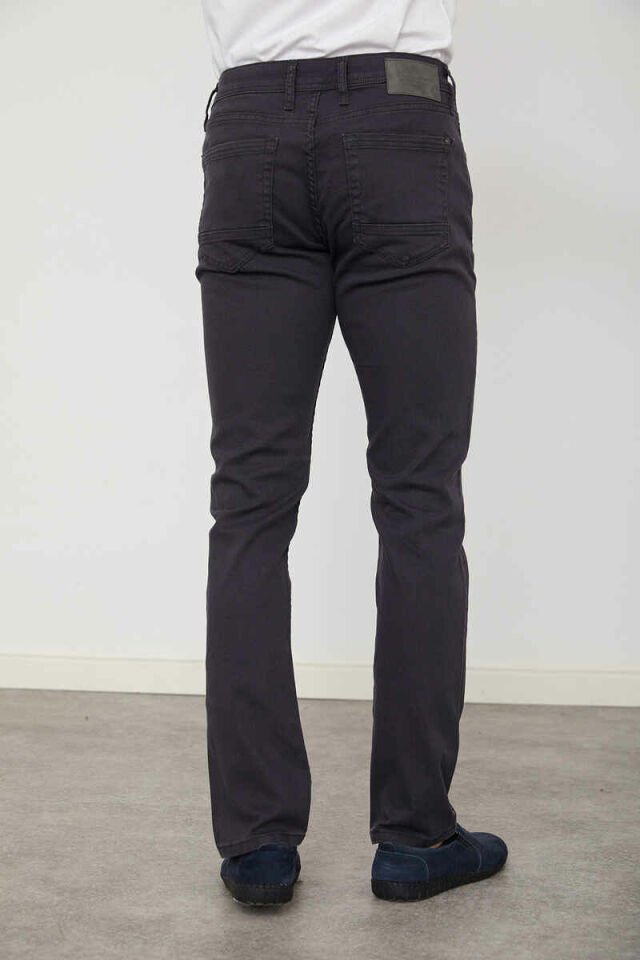 Caz 0737 Parker Non Denim Likralı Renkli Kot Pantolon Antrasit