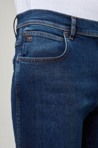 Nevada 807-04 Likralı Rahat Kesim Erkek kot Pantolon Dark Blue