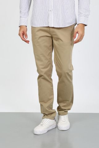 Twister Togo 728 Beige Likralı Erkek Kanvas Chino Pantolon Bej