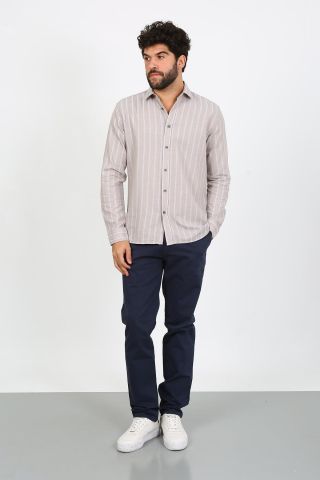 Twister Togo 728 Navy blue Likralı Erkek Kanvas Chino Pantolon Lacivert