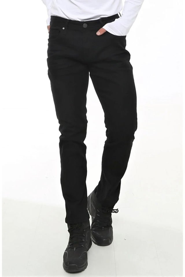 CAZ 0733 Parker Rins Black Erkek Kot Pantolon Siyah