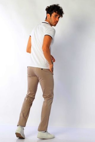 Twister Togo 728 Likralı Erkek Kanvas Chino Pantolon Mocha (Sütlü Kahve)