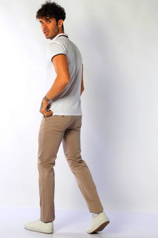 Twister Togo 728 Likralı Erkek Kanvas Chino Pantolon Mocha (Sütlü Kahve)