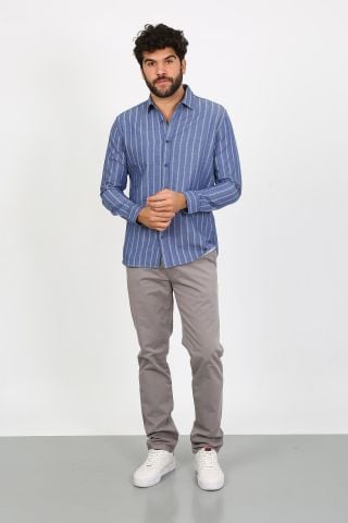 Twister Togo 728 Likralı Erkek Kanvas Chino Pantolon Grey
