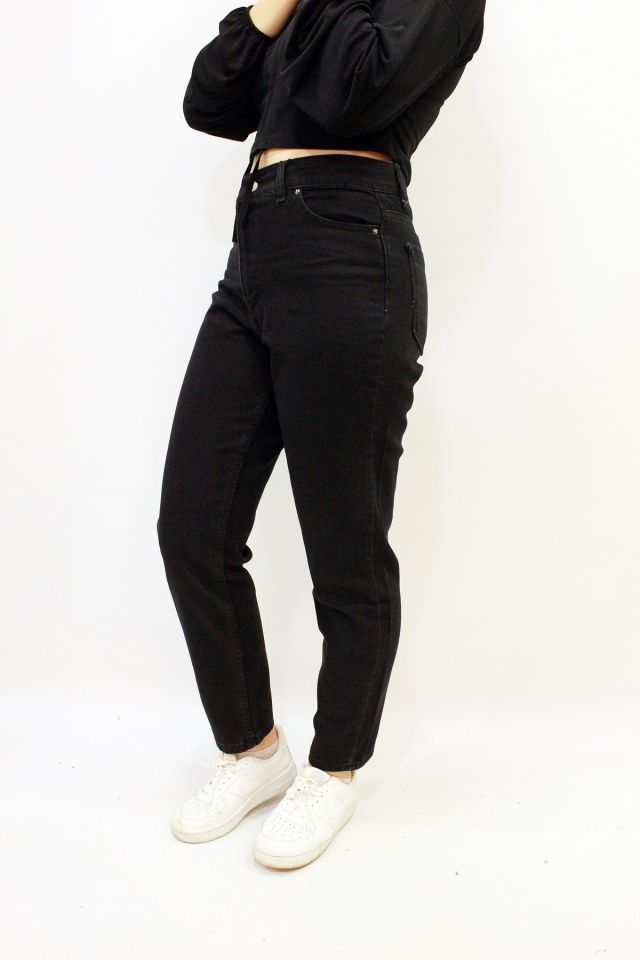 BRL 3041 Emily Mom Jeans Yüksek Bel Kot Pantolon Koyu Siyah