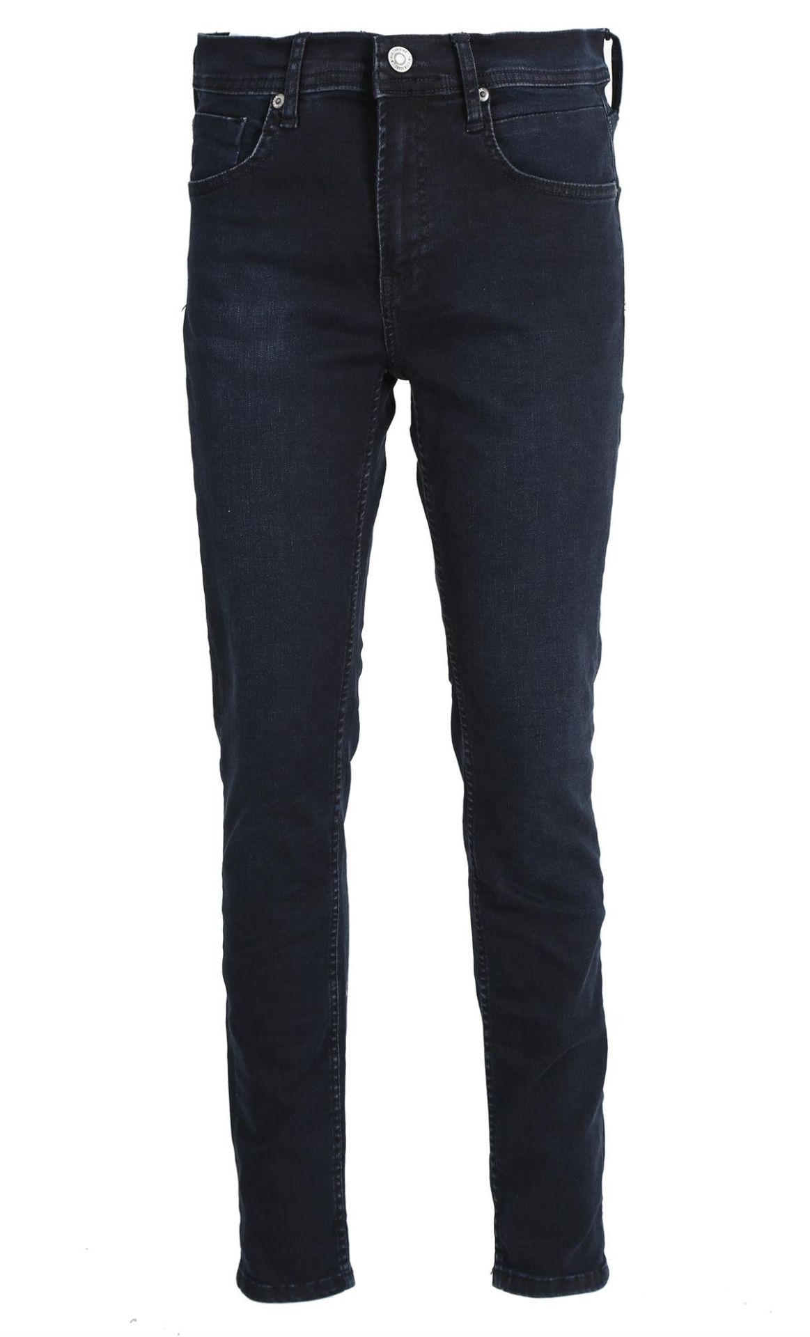 Gana 636-08 Zift Blue Dar Kesim Dar Paça Erkek Kot Pantolon Lacivert