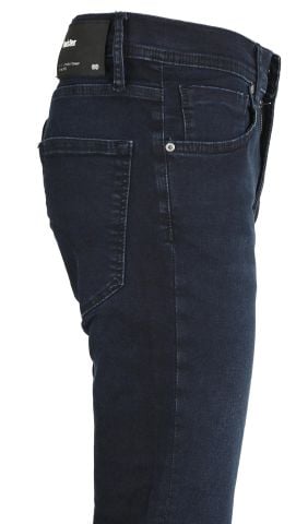 Gana 636-08 Zift Blue Dar Kesim Dar Paça Erkek Kot Pantolon Lacivert