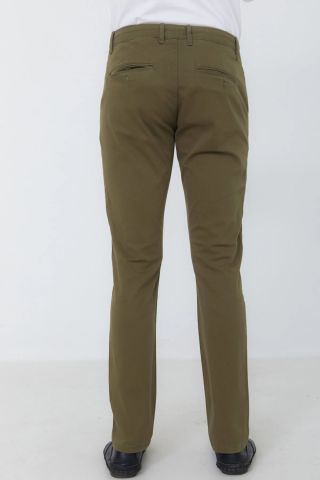 Caz 0014 Likralı Erkek Chino Pantolon Haki