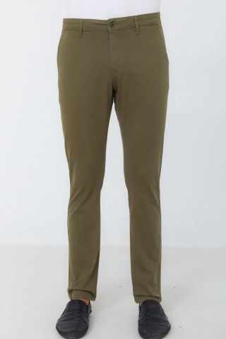 Caz 0014 Likralı Erkek Chino Pantolon Haki
