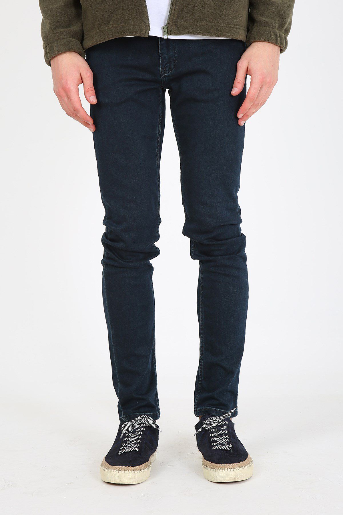 PANAMA 640-01 Dark Blue Erkek Likralı Dar Kesim Kot Pantolon Laci