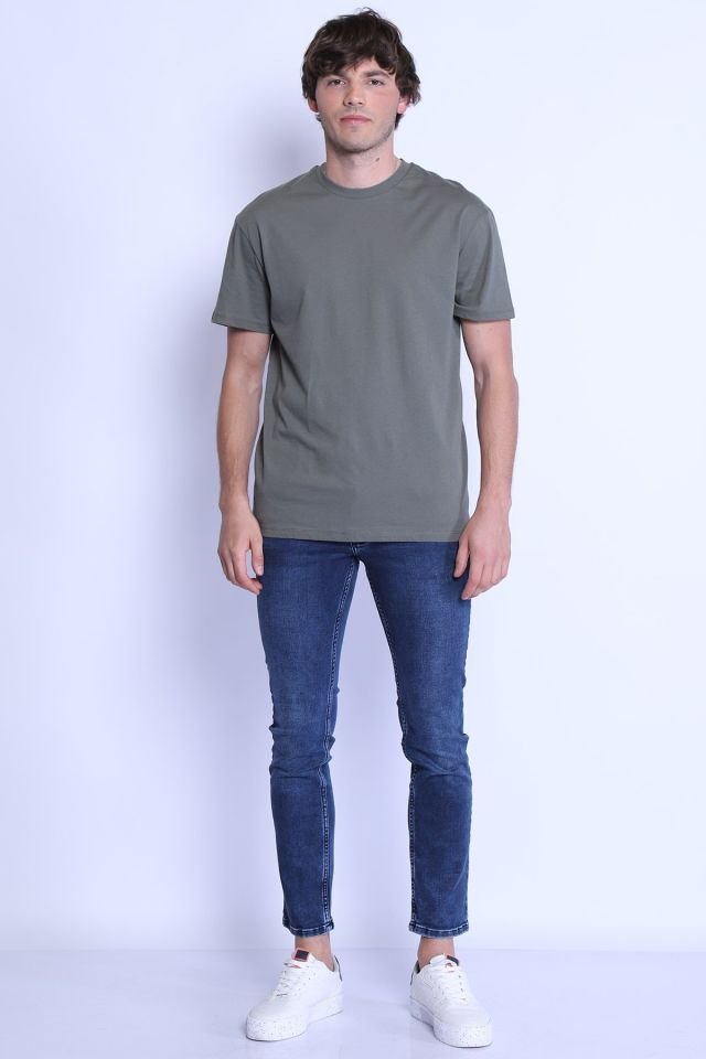 PANAMA 615-05 Skinny Fit Likralı Erkek Kot Pantolon Blue Black