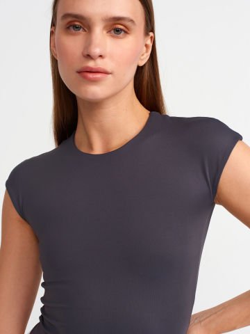 Dilvin 30856 Poliamid T-shirt-Antrasit