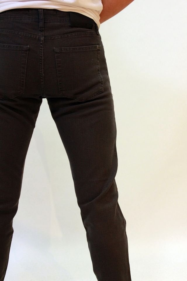 PERM 9133-196 Black Likralı Dar Kesim Dar Paça Erkek Kot Pantolon Antrasit