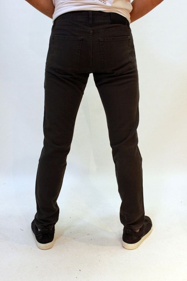 PERM 9133-196 Black Likralı Dar Kesim Dar Paça Erkek Kot Pantolon Antrasit