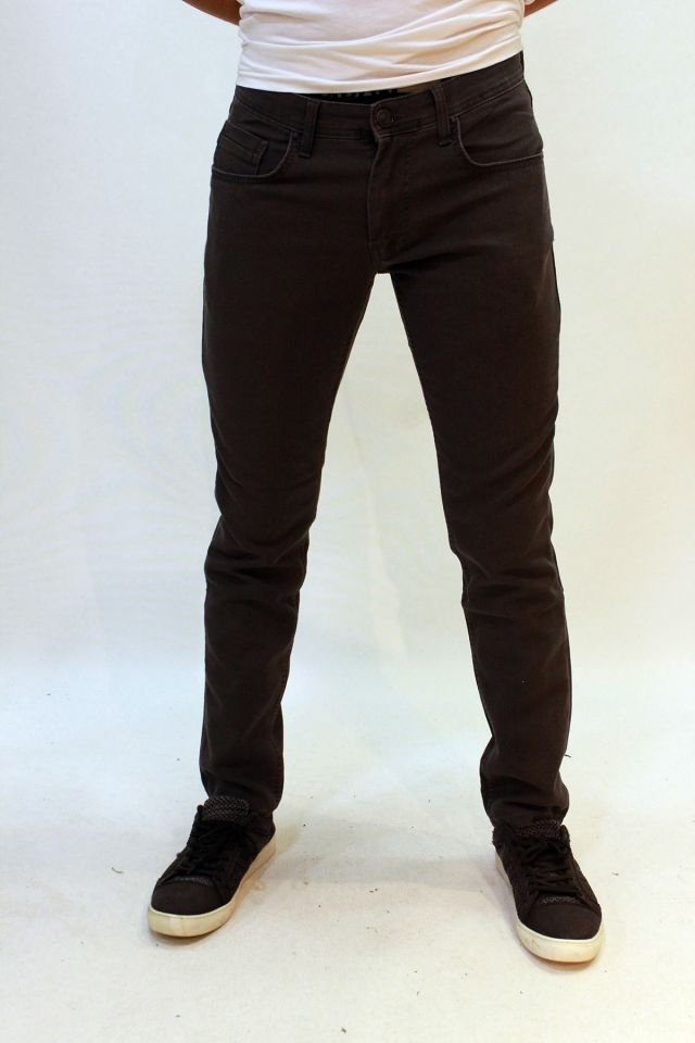 PERM 9133-196 Black Likralı Dar Kesim Dar Paça Erkek Kot Pantolon Antrasit