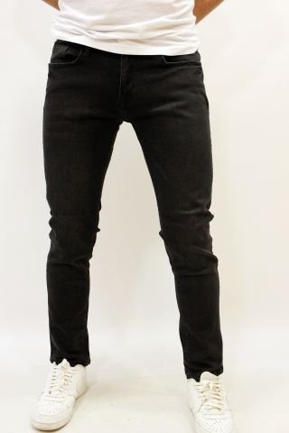 Caz 0714 Parker Black Wash Denim Erkek Likralı Dar Kesim Kot Pantolon Antrasit