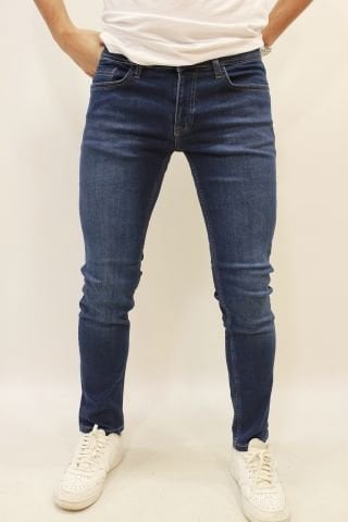 Caz 0732 Harden Denim Ocean Blue Erkek Dar Kesim Kot Pantolon K.Mavi