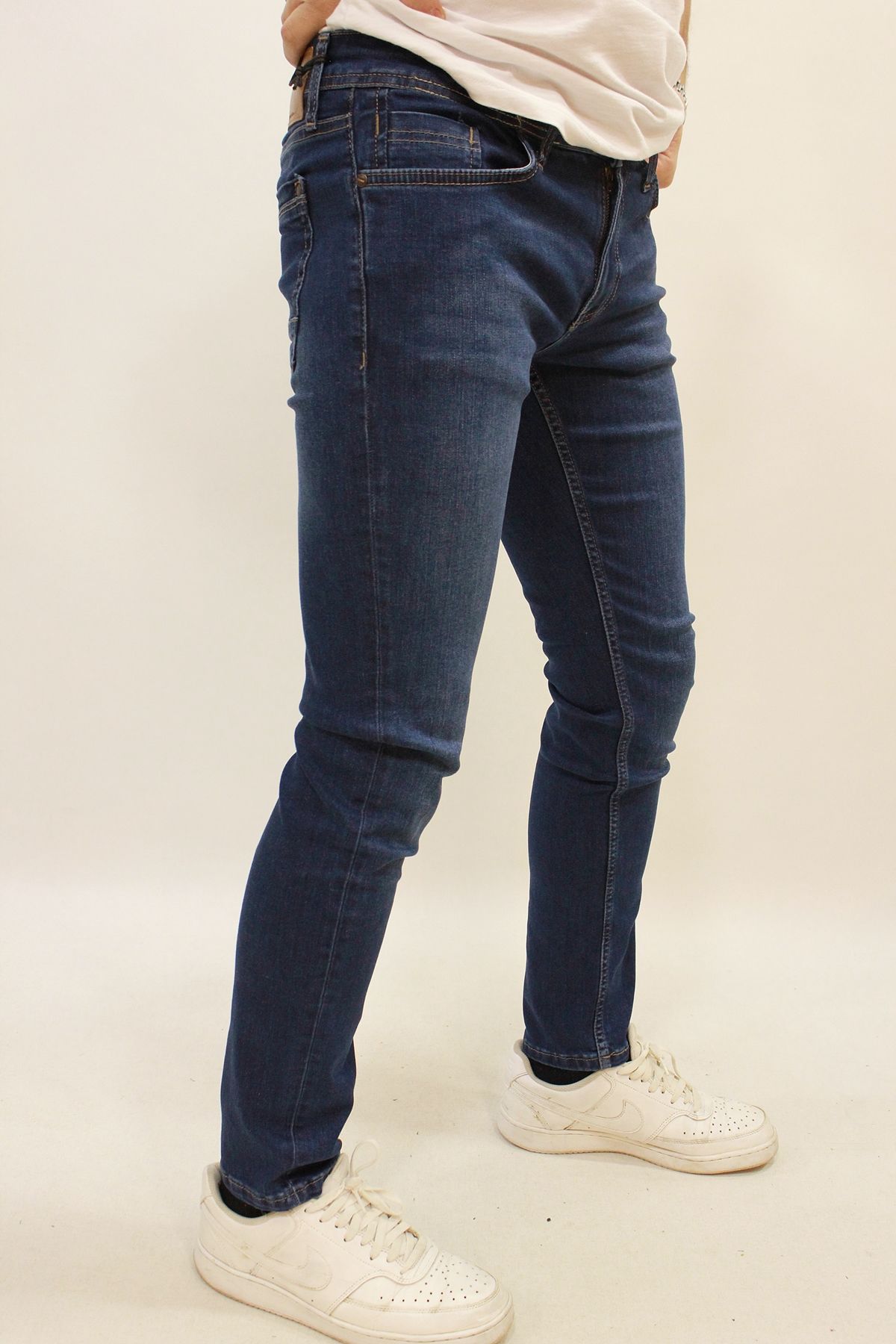 Caz 0732 Harden Denim Ocean Blue Erkek Dar Kesim Kot Pantolon K.Mavi