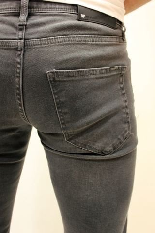 Panama 675-01 Dark Grey Dar Kesim Likralı Erkek Kot Pantolon Gri