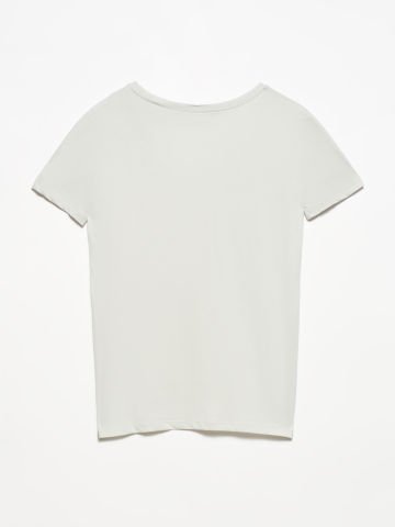 Dilvin 3470 V Yaka Basic T-Shirt-Gri