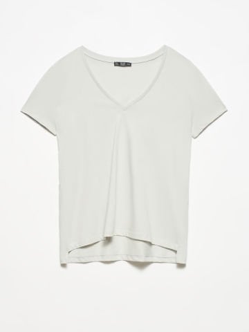 Dilvin 3470 V Yaka Basic T-Shirt-Gri