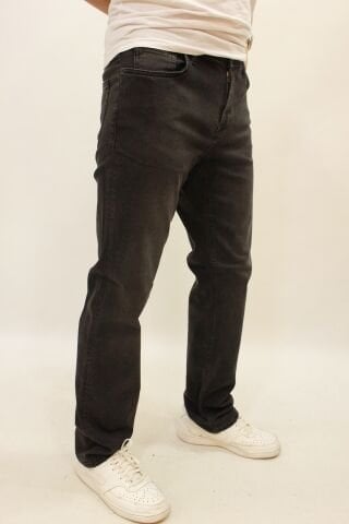 Milano 706-03 Black Black Erkek Likralı Rahat Kesim Kot Pantolon Antrasit