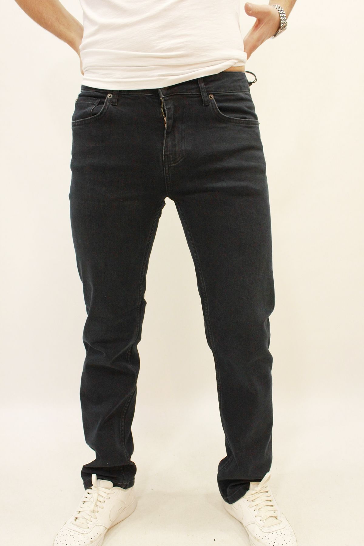 Milano 717-05 Dark Brown Erkek Likralı Rahat Kesim Kot Pantolon Lacivert