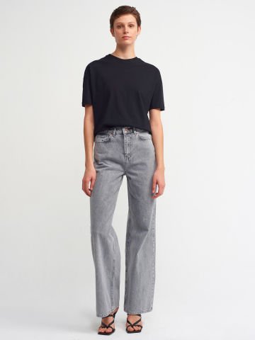 Dilvin 3683 Basic T-Shirt-Siyah