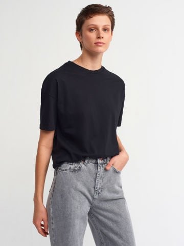 Dilvin 3683 Basic T-Shirt-Siyah