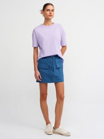 Dilvin 3683 Basic T-Shirt-Lila
