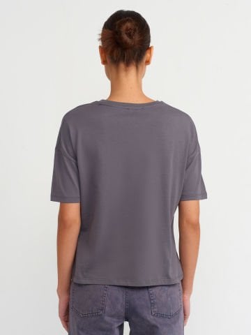Dilvin 3683 Basic T-Shirt-füme