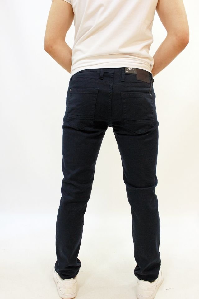 Caz 0735 Parker Non Denim Likralı Renkli Kot Pantolon Lacivert
