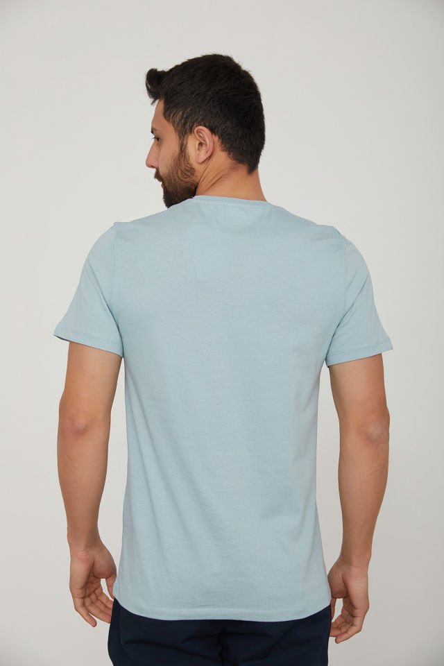 CAZ 4090 BİSİKLET YAKA BASKILI ERKEK T-SHIRT