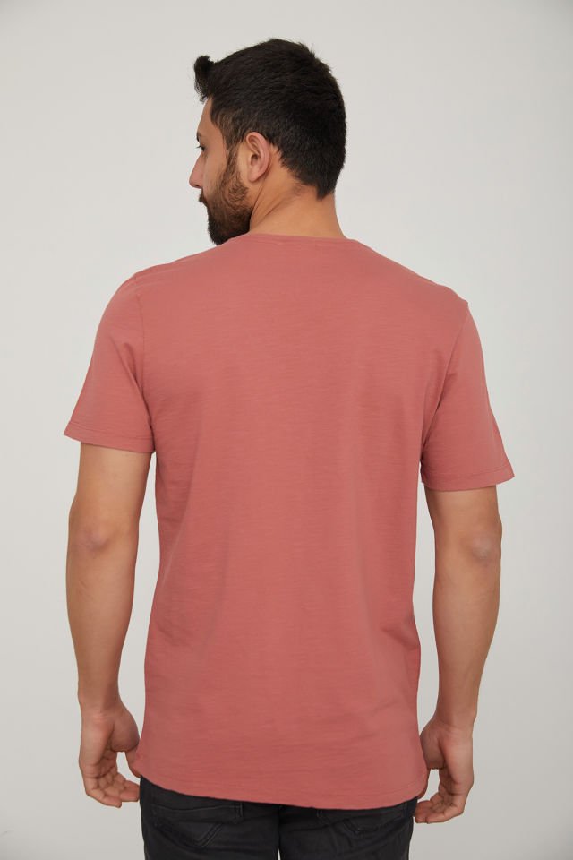 CAZ 4089 BİSİKLET YAKA BASKILI ERKEK T-SHIRT