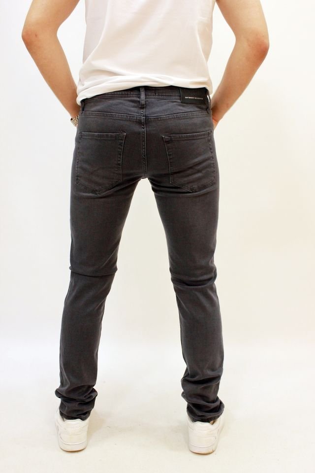 Panama 627-27 Dark Grey Erkek Likralı Dar Kesim Kot Pantolon Füme