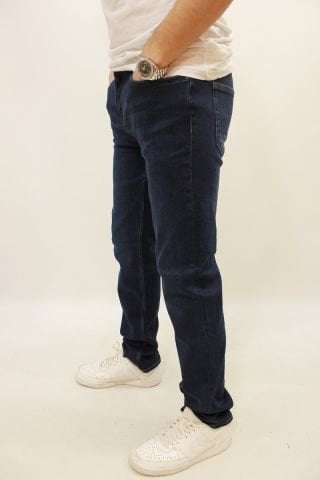 Martin 705-03 Dark Blue Rahat Kesim Likralı Erkek Kot Pantolon Koyu Mavi