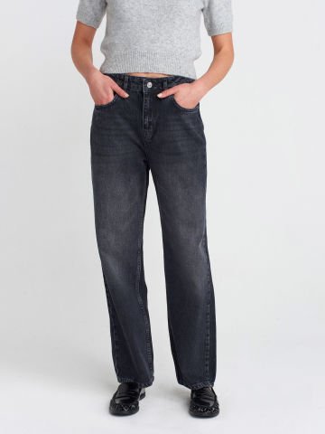 dİLVİN 71773 Yeni Kesim Straight Kot Pantolon-Siyah