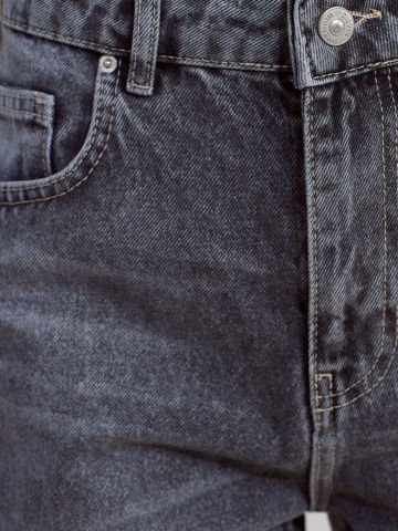 Dilvin 71792 Kar Yıkama Wideleg Denim Pantolon-Antrasit