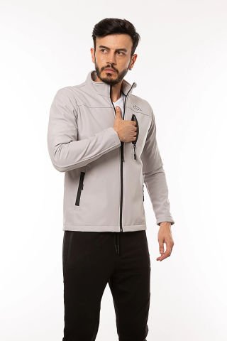 CAZ 1046 Softshell Su Geçirmez Mont Gri