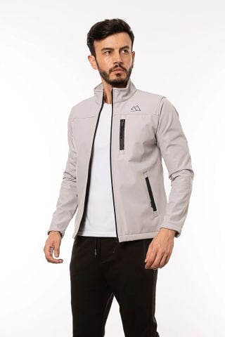 CAZ 1046 Softshell Su Geçirmez Mont Gri