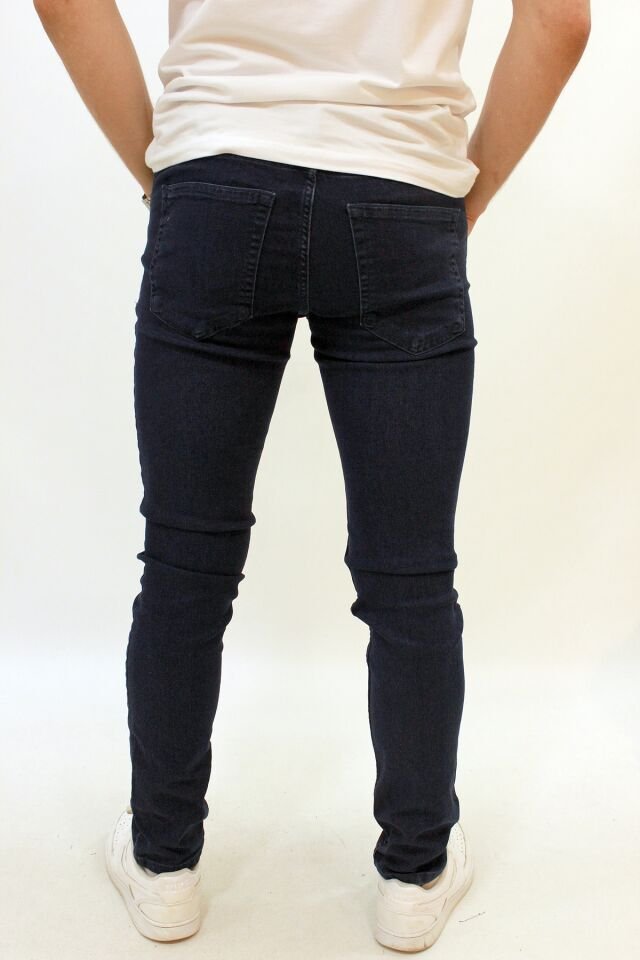 Cold Jeans CJ Perm 9133-189 DArk Blue Likralı Erkek Süper Slim Kot Pantolon Laci