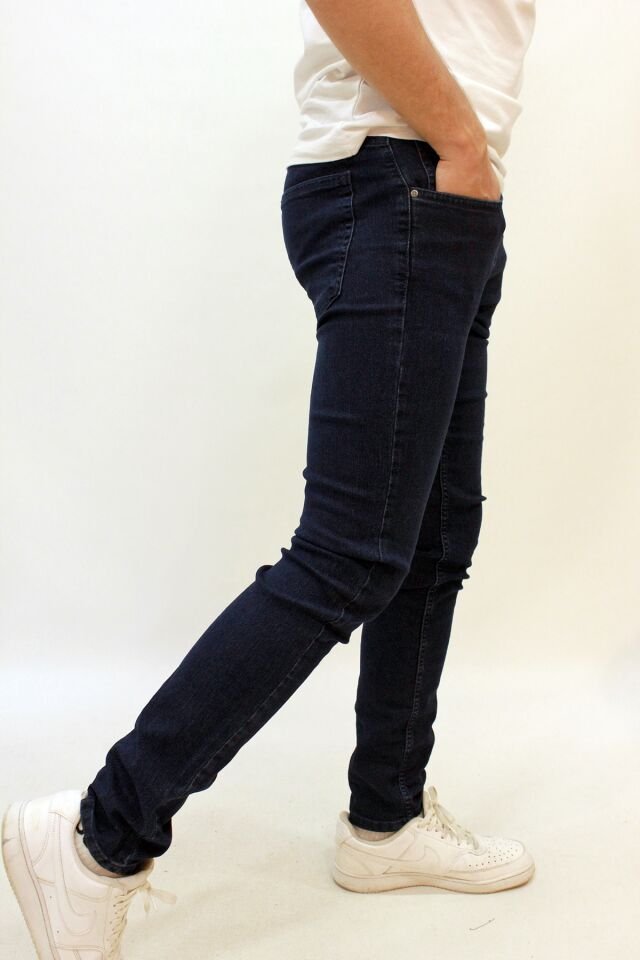 Cold Jeans CJ Perm 9133-189 DArk Blue Likralı Erkek Süper Slim Kot Pantolon Laci