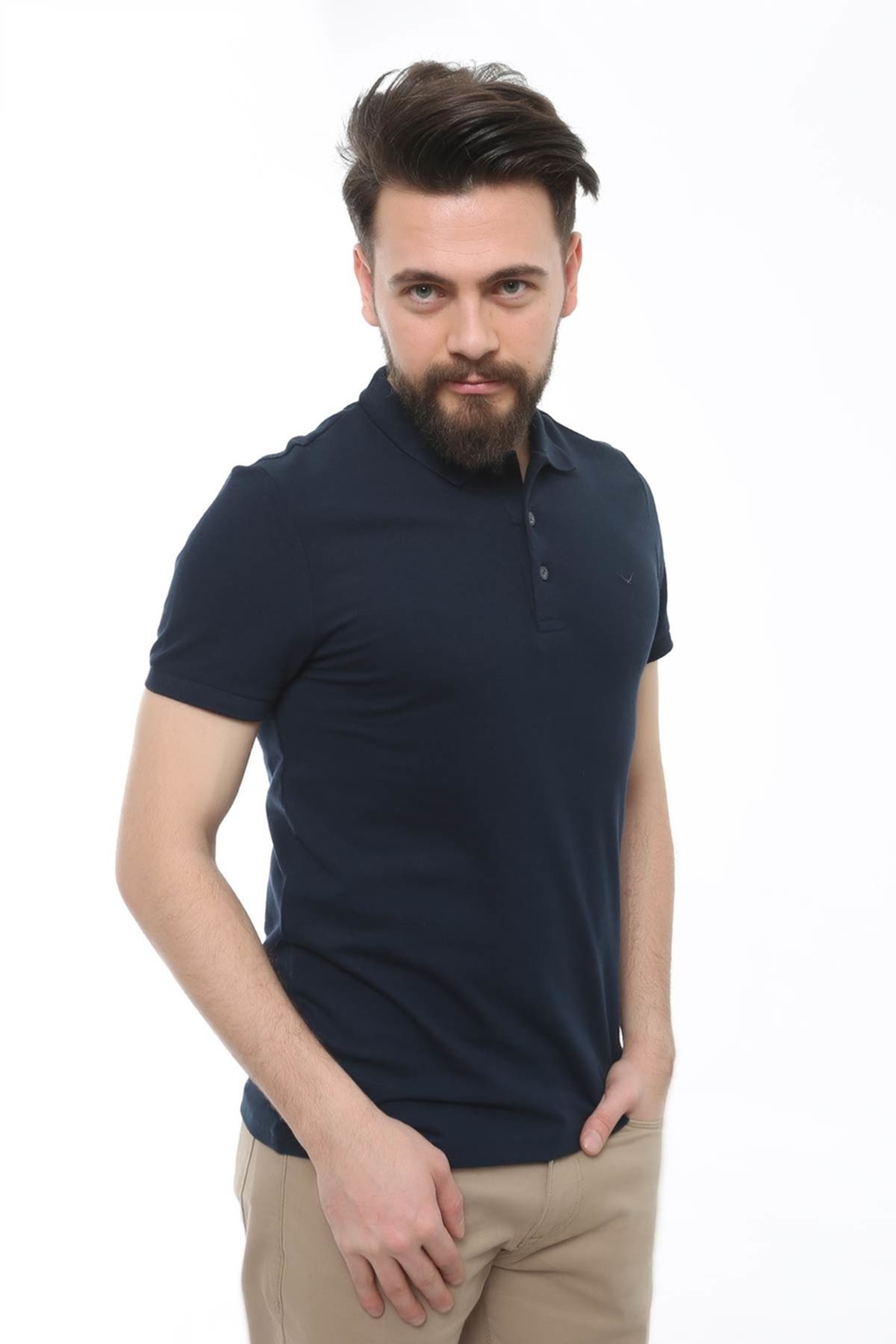 Caz 4613 Erkek Polo Yaka T-shirt Lacivert